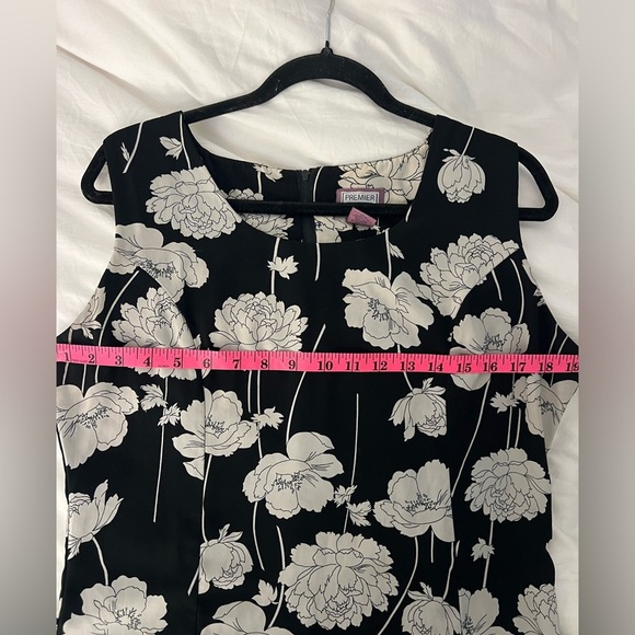 VTG Premier International Floral Maxi Dress Sz Medium - Picture 7 of 8